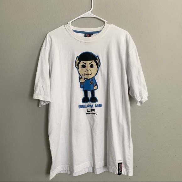 MENS OBSCENE CLOTHING Spock Beam Me Up Scotty Star Trek SHIRT XXL 2XL - Picture 1 of 11